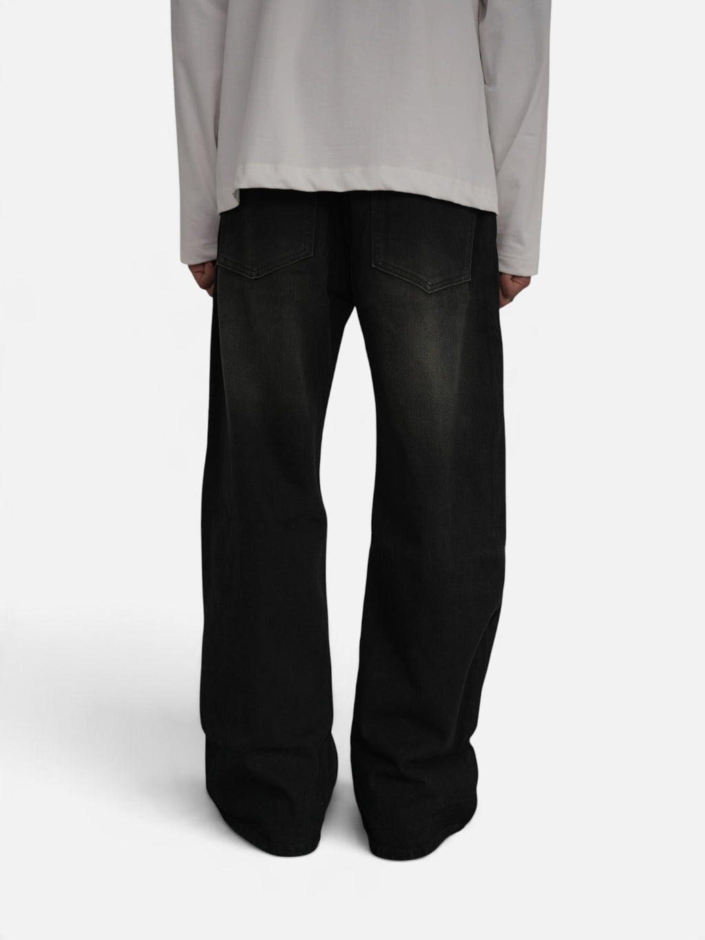 Urban Black Wide Leg Drop-A11
