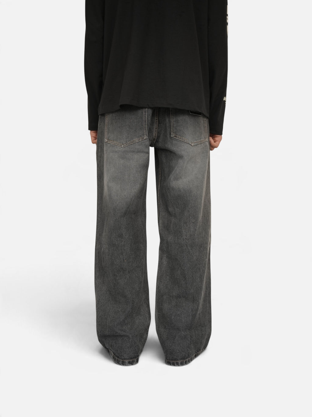 Grey Vintage Noir Denim Drop-A9
