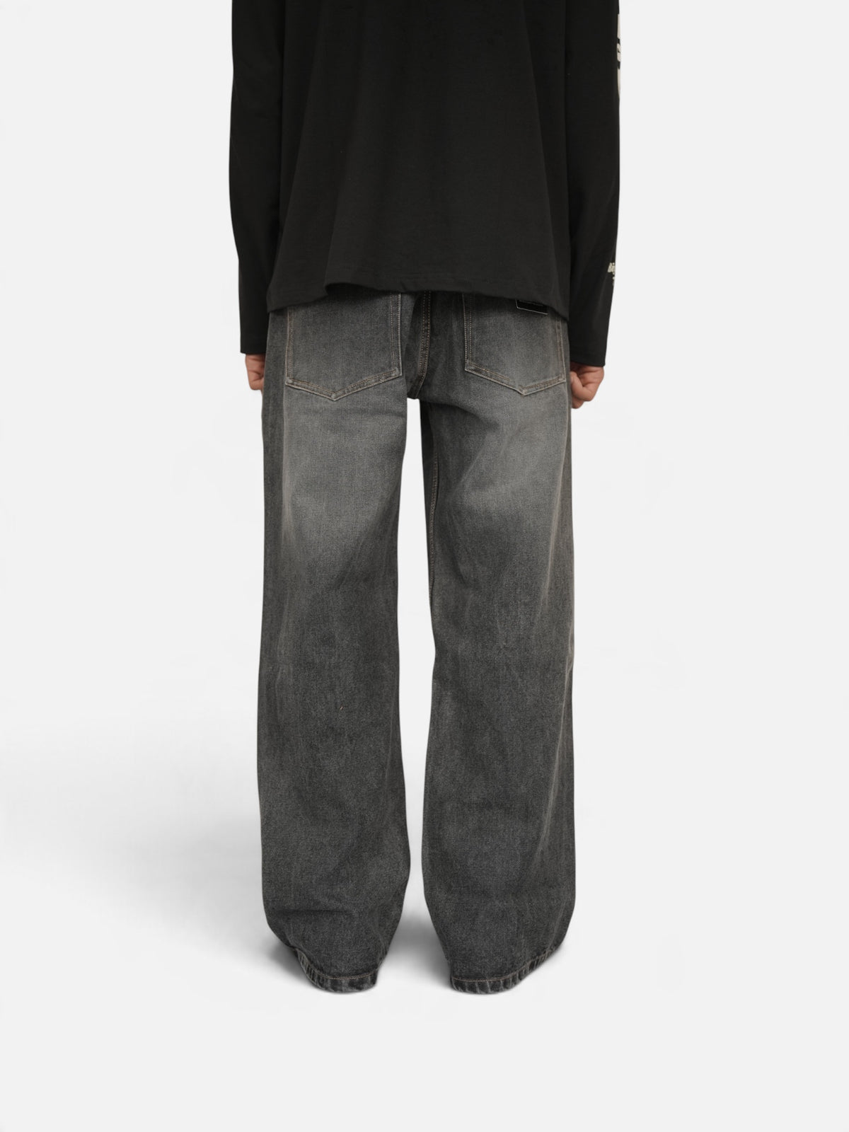Grey Vintage Noir Denim Drop-A9
