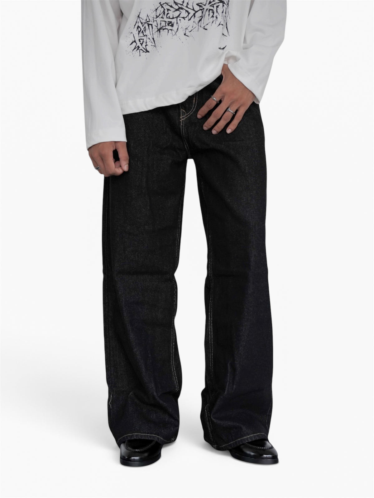 Raw Denim Wide Leg
