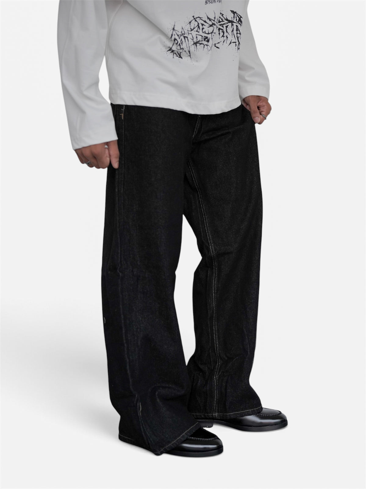 Raw Denim Wide Leg