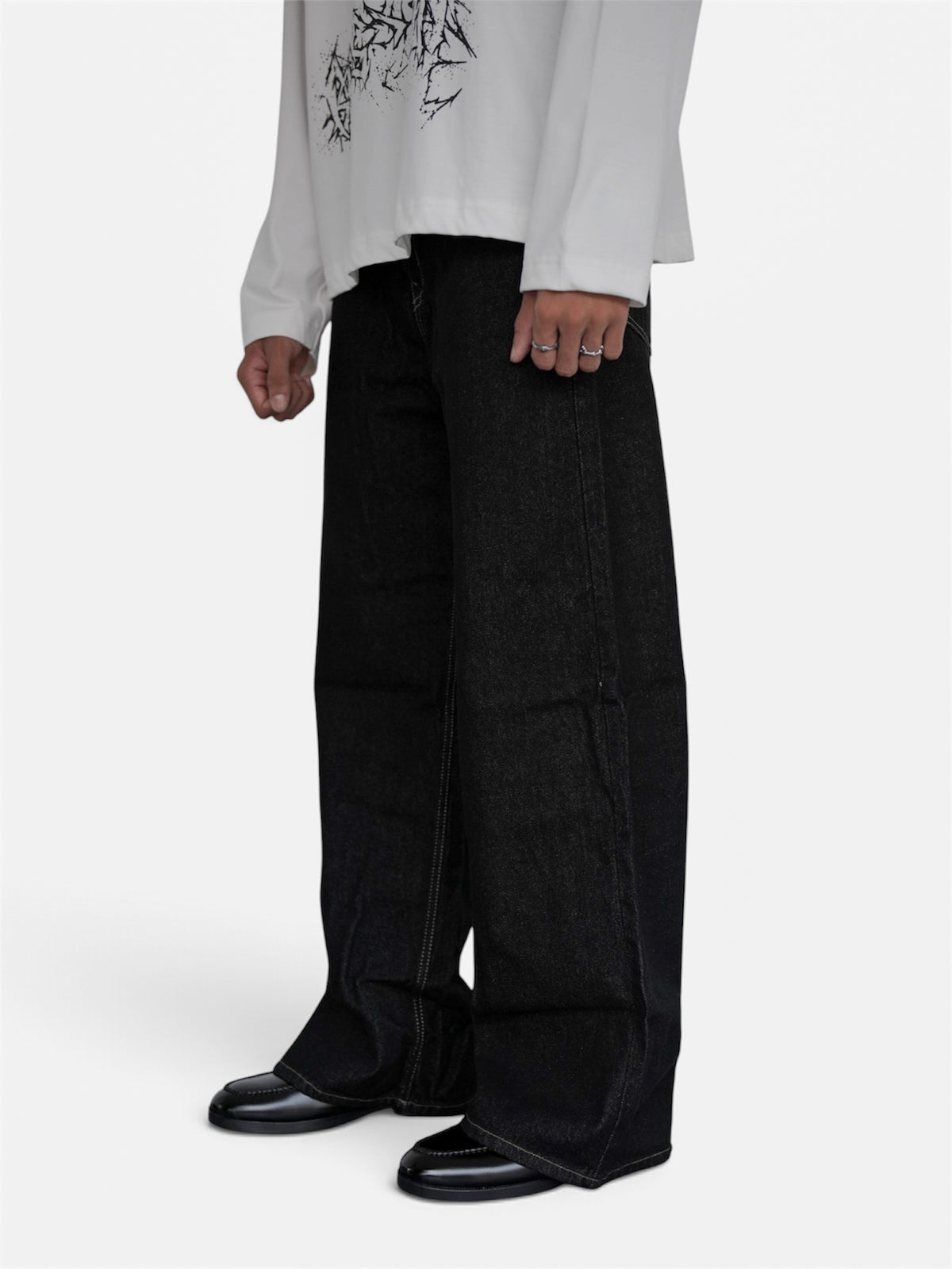 Raw Denim Wide Leg