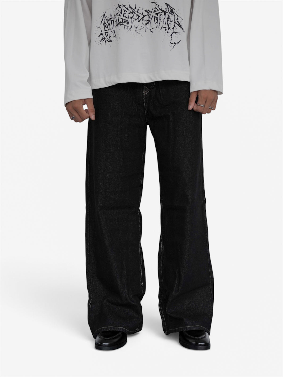 Raw Denim Wide Leg
