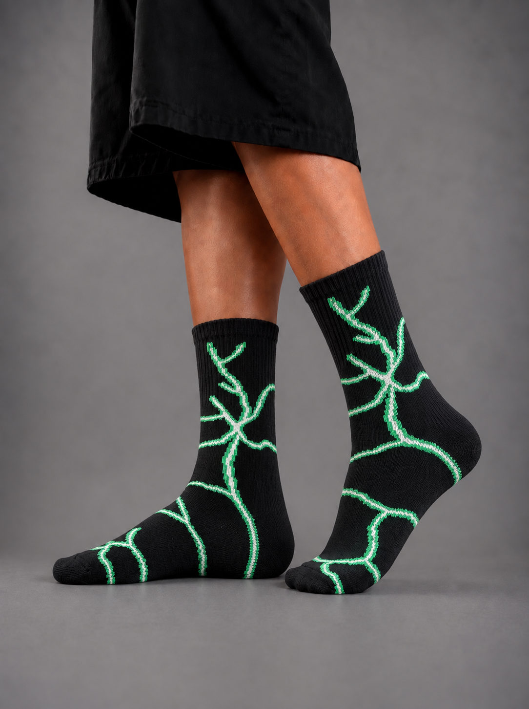 MINNAL GREEN SOCKS DROP5